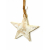 Gwiazda wisząca drewniana bielona 20cm